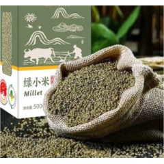 兴隆沟 内蒙古敖汉旗特产 绿色绿小米500g/袋*4 四袋家庭分享装